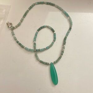 Peruvian opal necklace